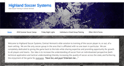 Desktop Screenshot of highlandsoccer.net