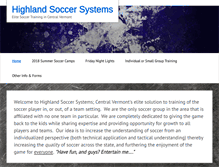 Tablet Screenshot of highlandsoccer.net